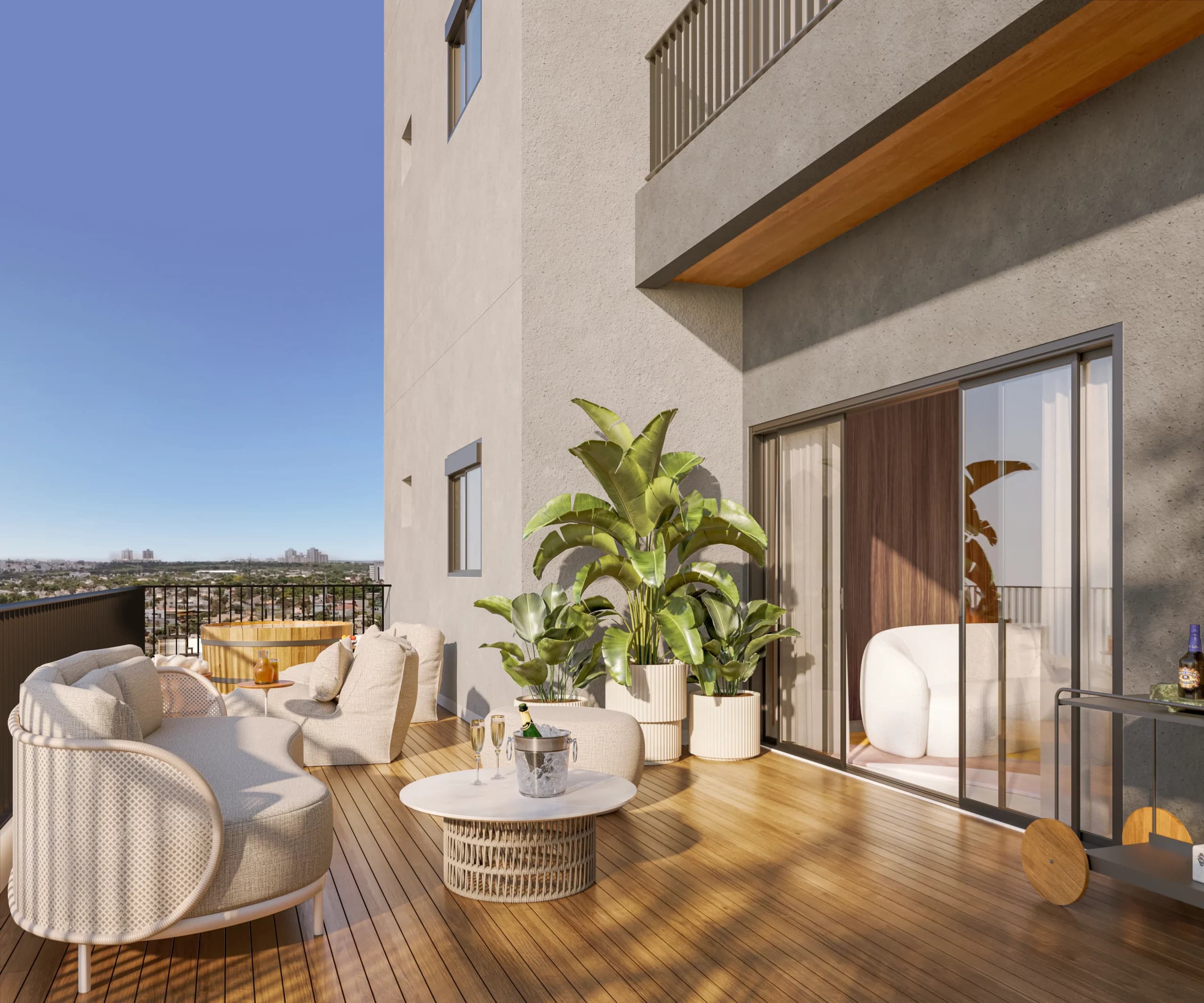 Planta tipo 01 com terraço